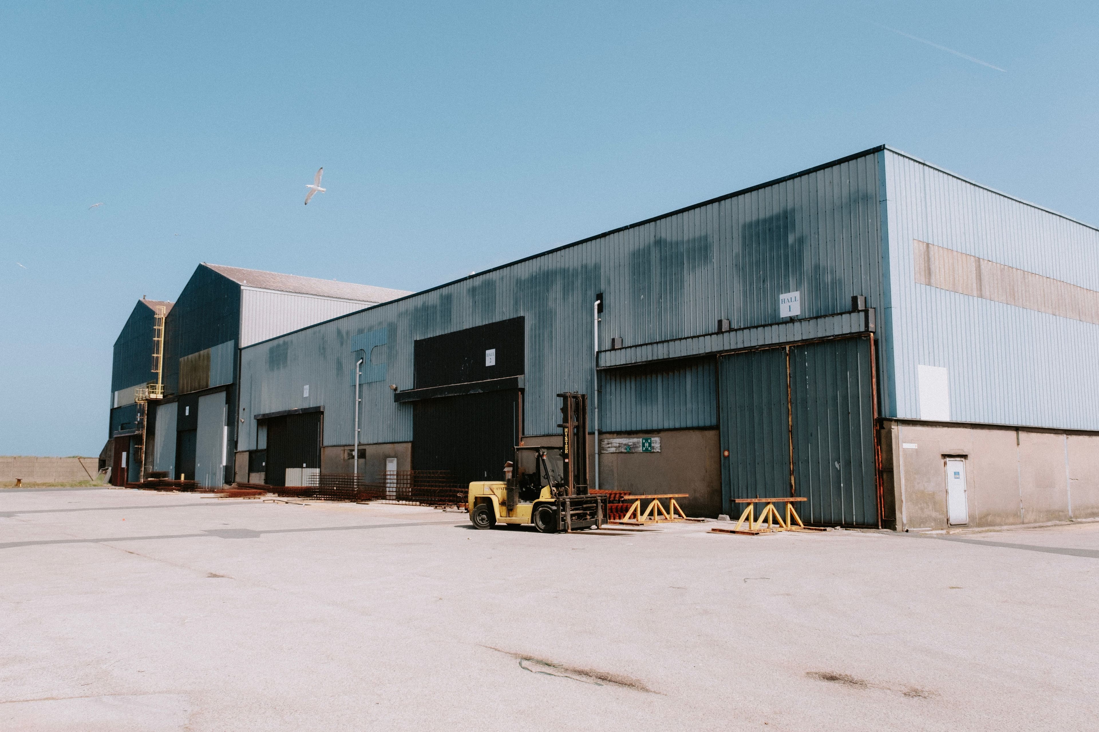 Placeholder - warehouse loading yard ready for dispatch